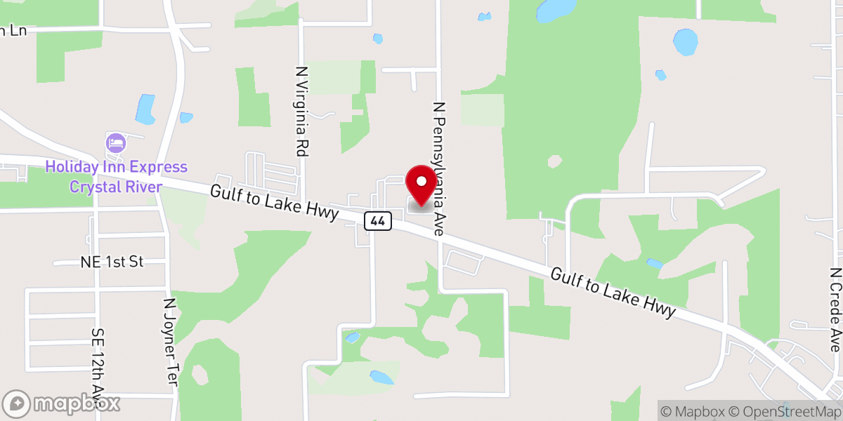 Map showing location of Nature Coast Ministries