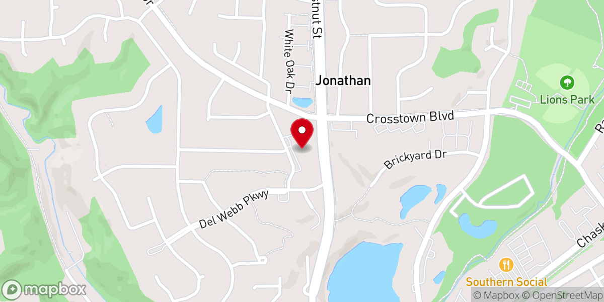 Map showing location of Crown of Glory Lutheran Church