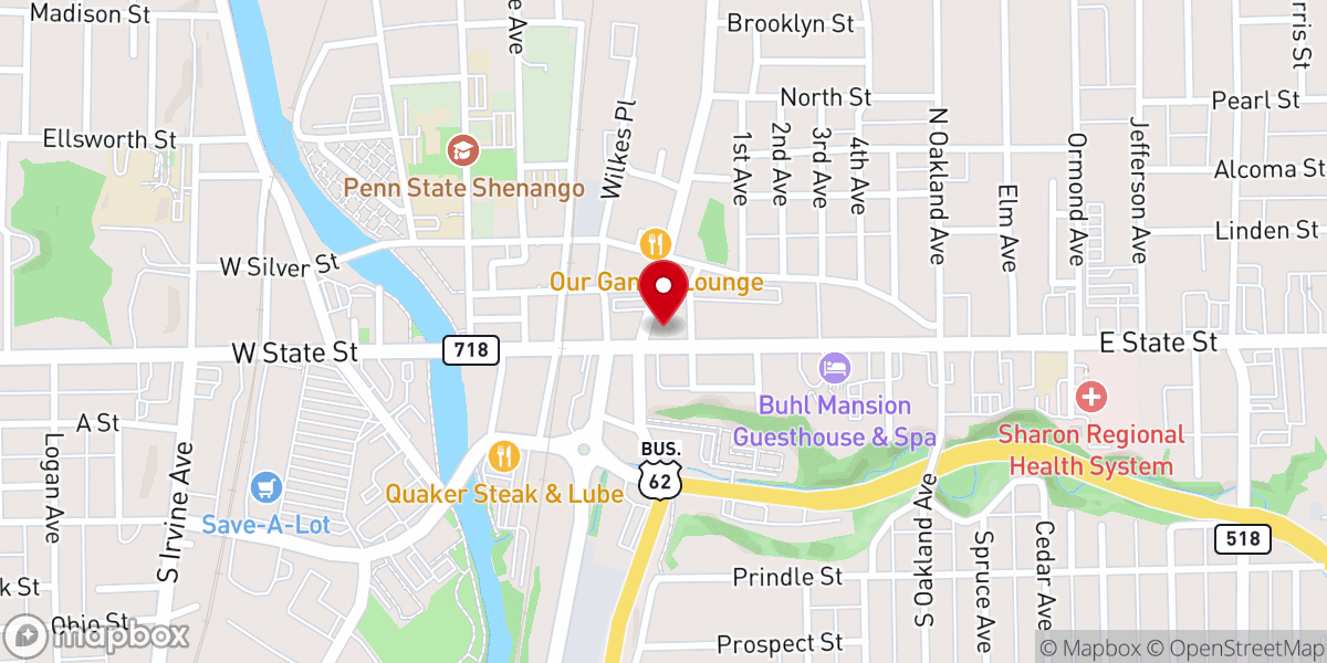 Map showing location of Living Hope Fellowship