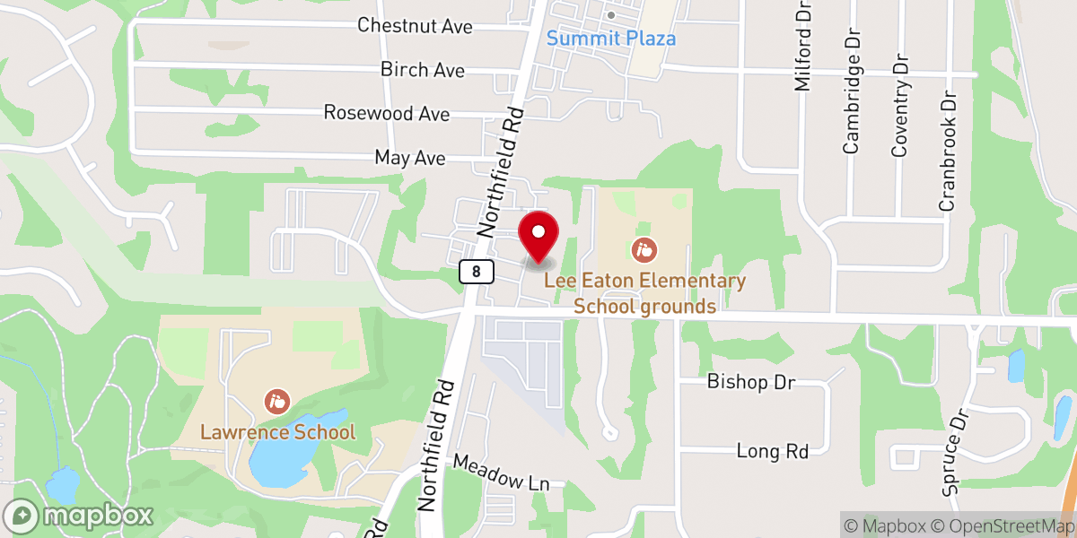Map showing location of Oasis Family Worship Center
