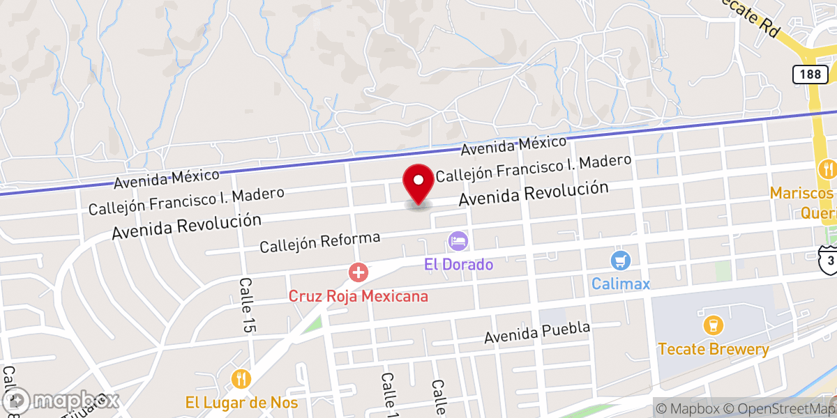 Map showing location of Parish of the Holy Family