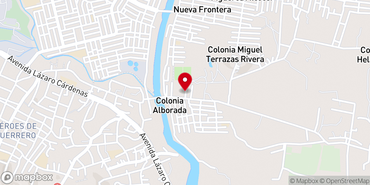 Map showing location of TEMPLO