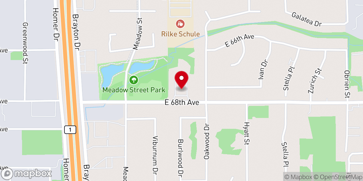 Map showing location of Independent Baptist Church