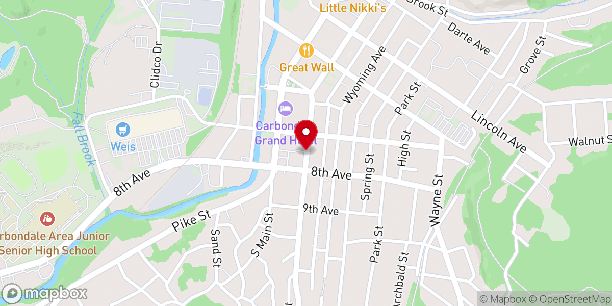 Map showing location of Diocese of Scranton Catholic