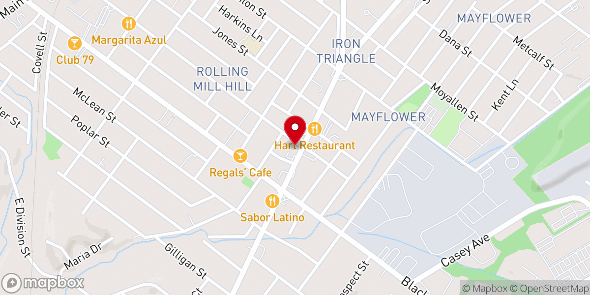 Map showing location of The Second Welsh Congregational Church