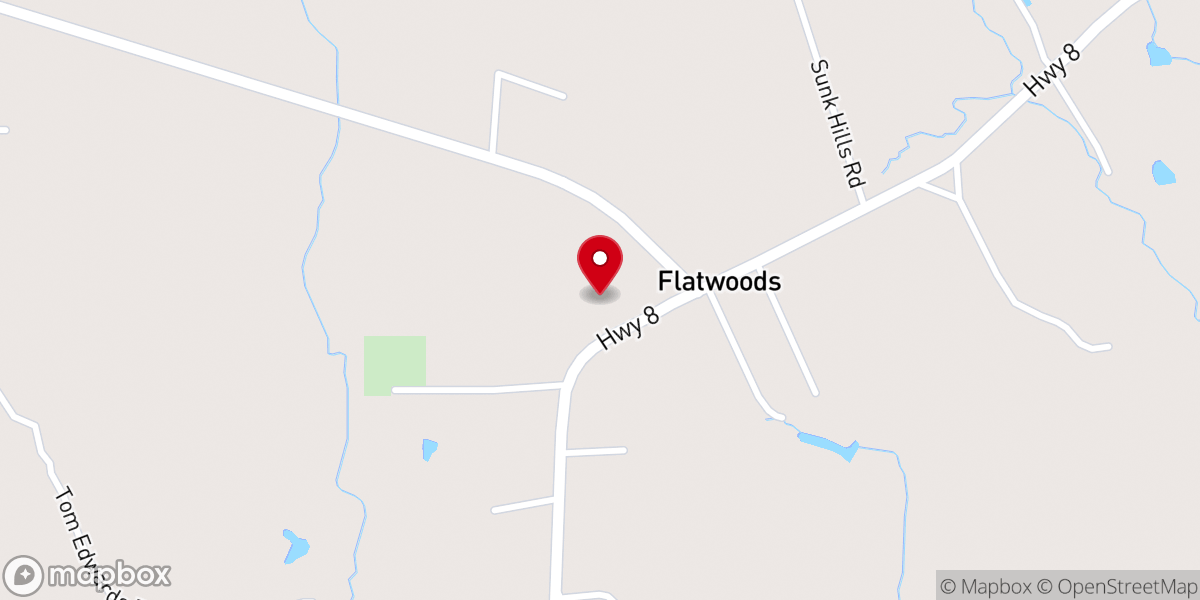 Map showing location of St. Cyril Chapel