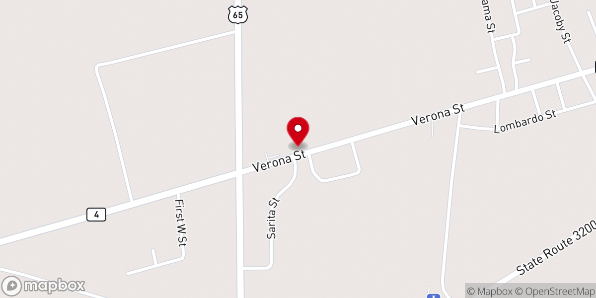 Map showing location of United Pentecostal Church