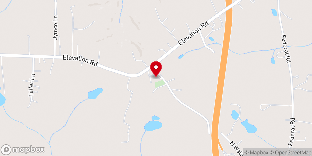 Map showing location of Elevation Methodist Church