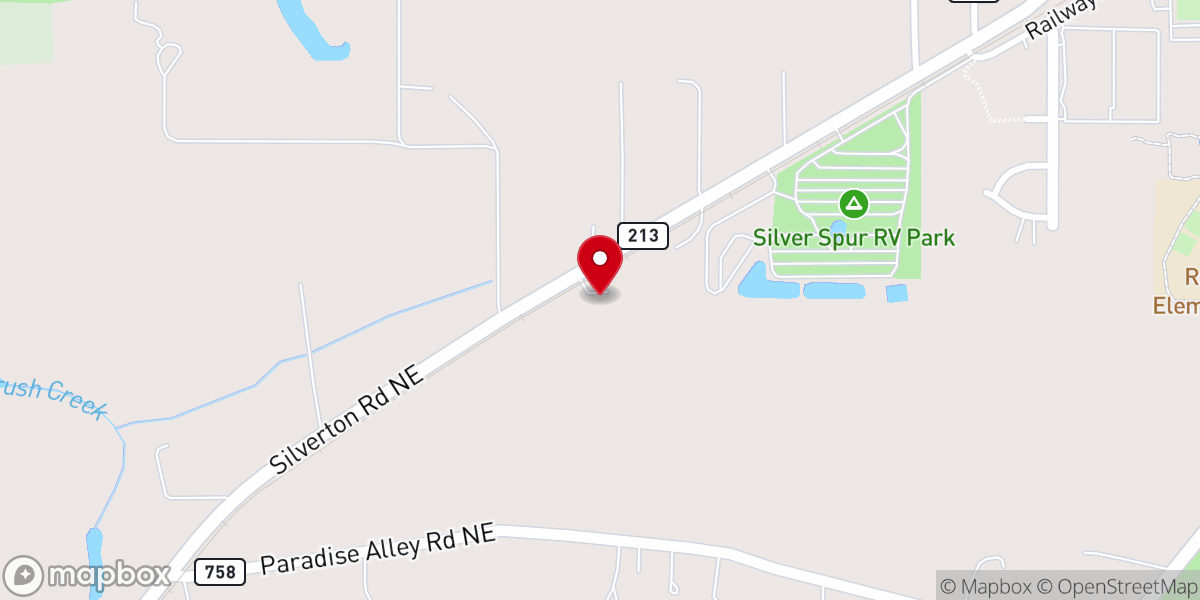 Map showing location of New Creation Sign & Banners
