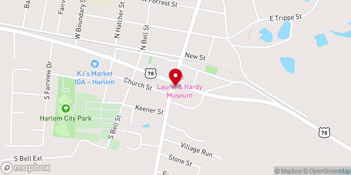 Map showing location of Harlem Baptist Church Student Center