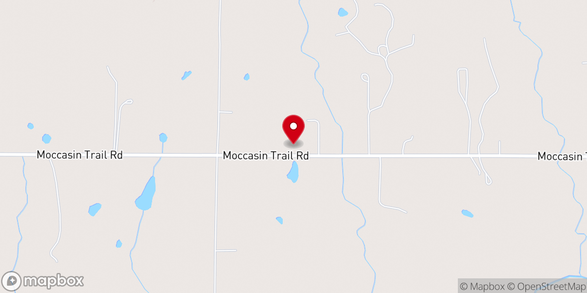 Map showing location of Nagawee United Methodist Church