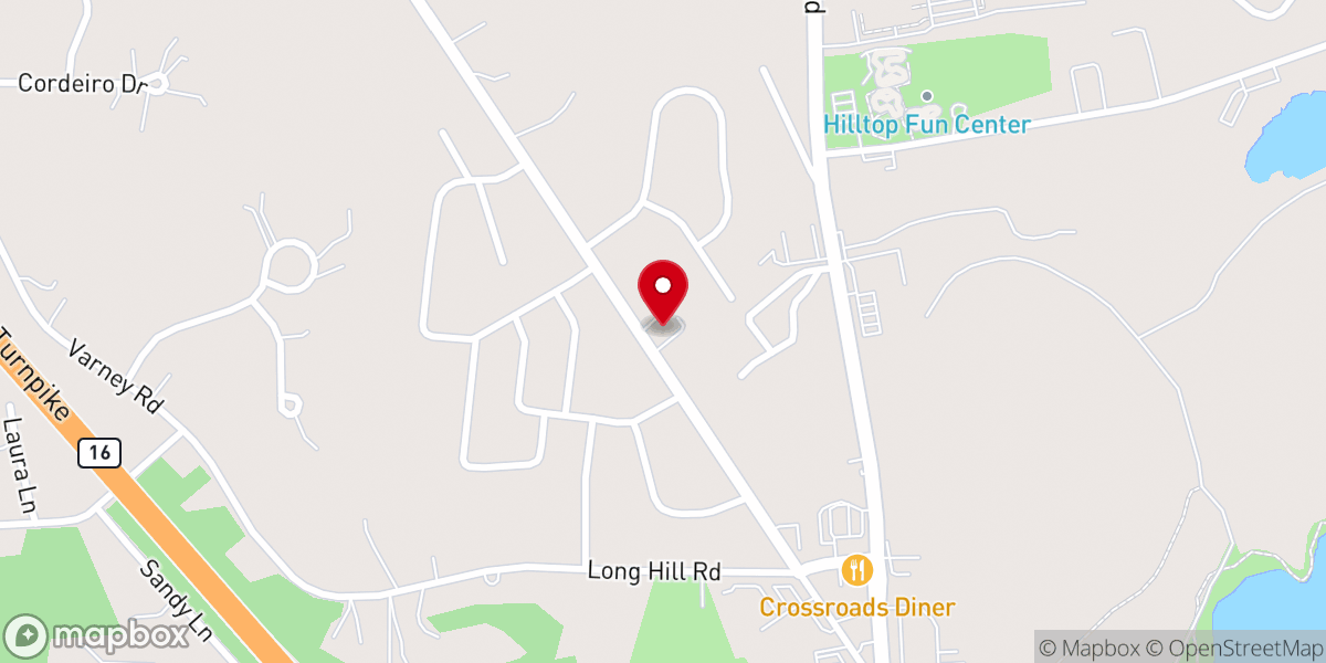 Map showing location of Garrison Baptist Church