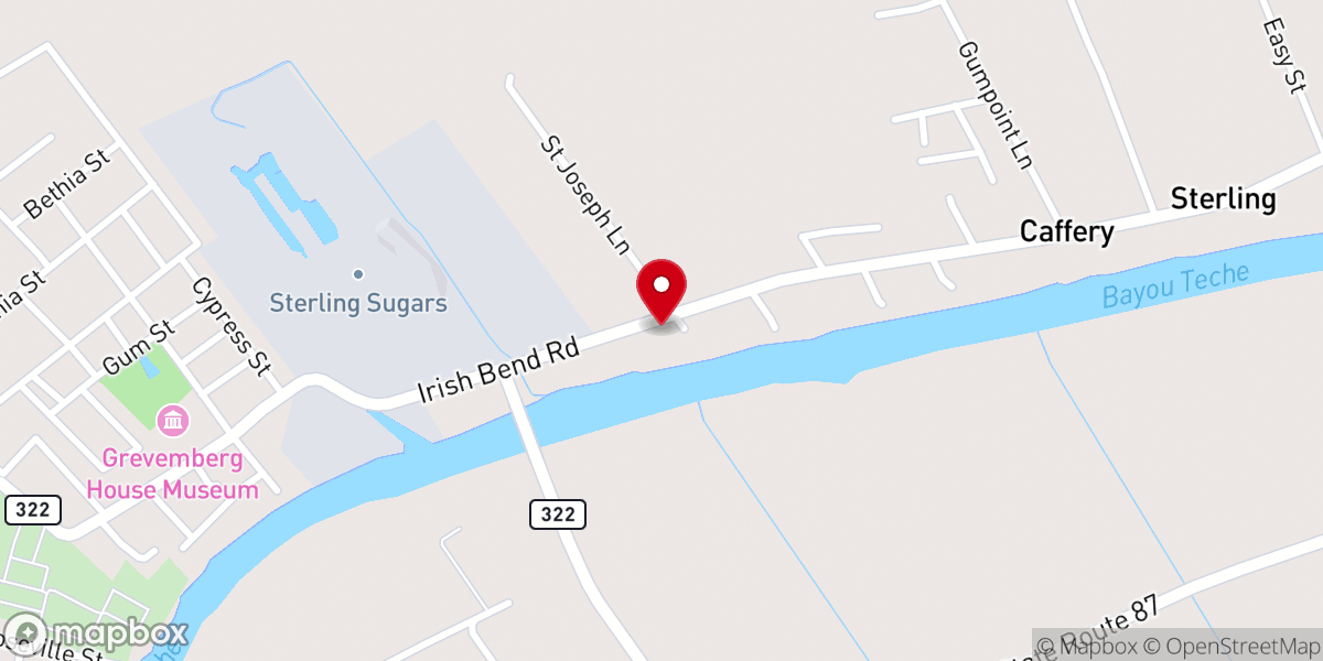 Map showing location of St Joseph Baptist Church