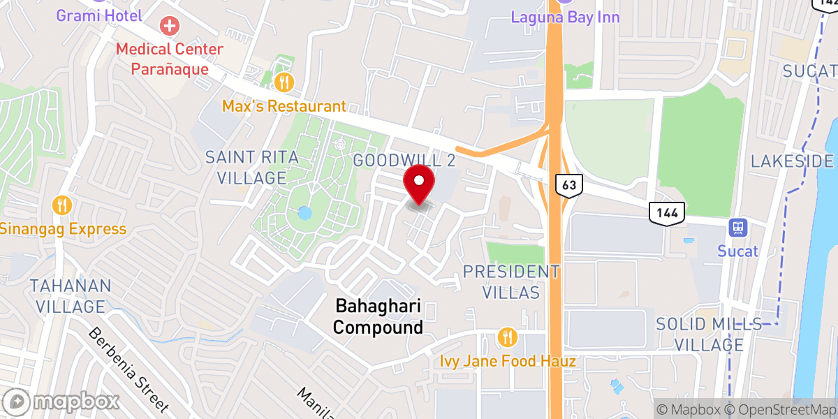 Map showing location of Masville Baptist Church
