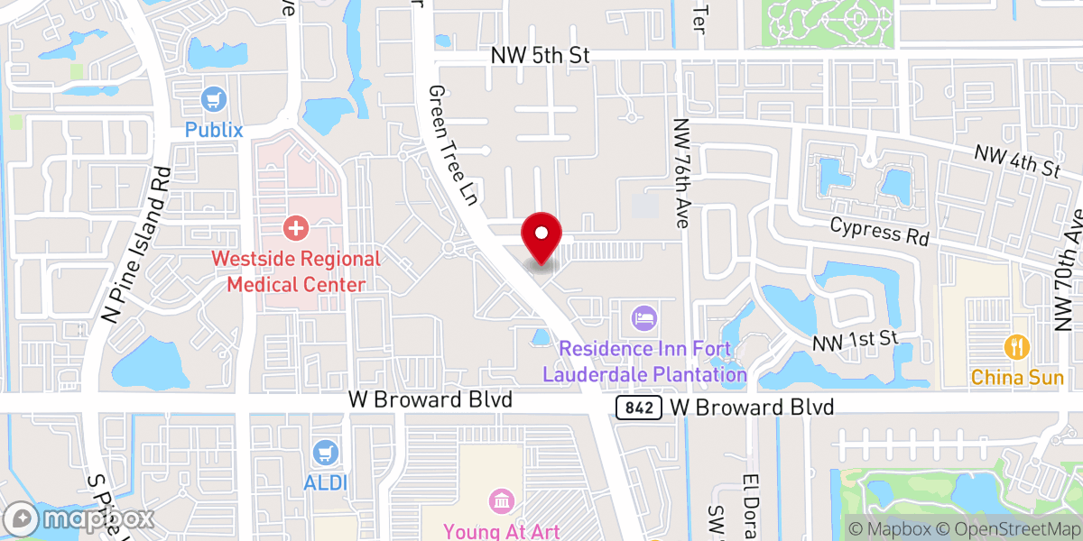 Map showing location of Saint Gregory Catholic Church Prayer Garden