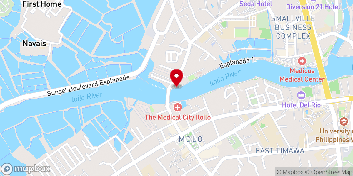Map showing location of I am Iloilo Landmark