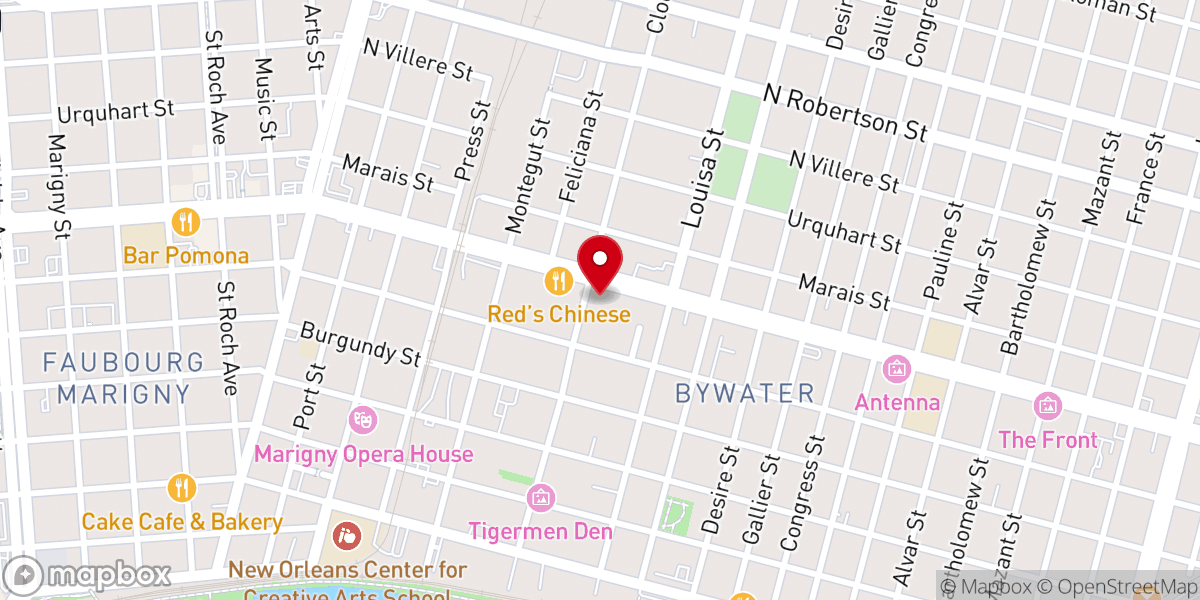 Map showing location of Christ Temple