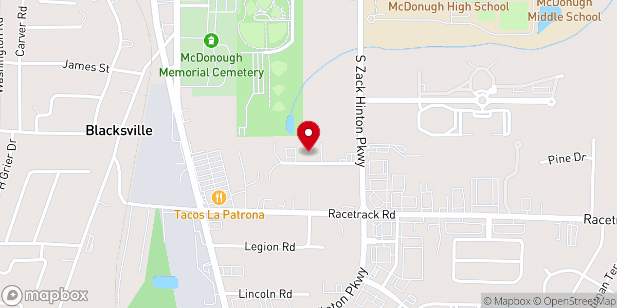 Map showing location of Theophile Church Of Mcdonough