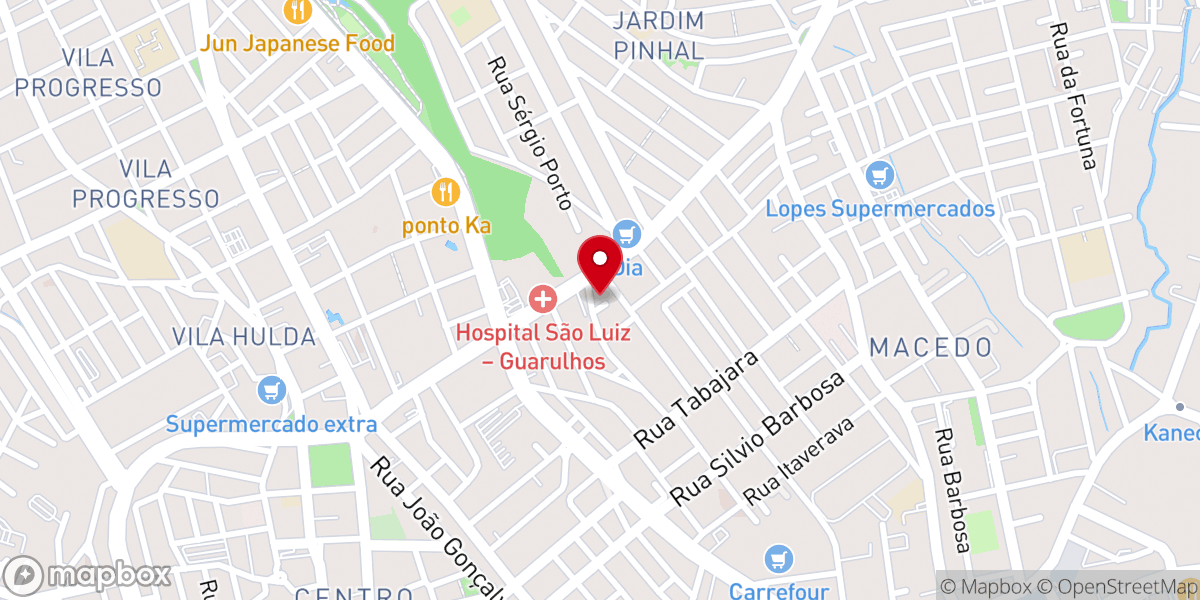 Map showing location of Igreja Evangelica Assembleia de Deus