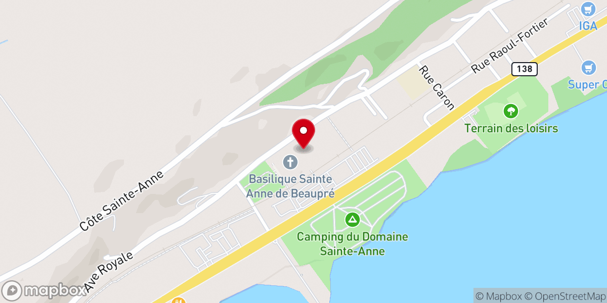 Map showing location of Magasin du Sanctuaire