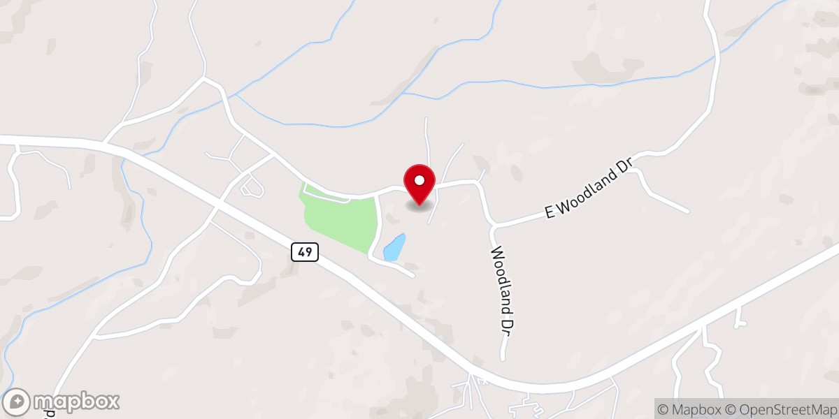 Map showing location of Grace Community Church