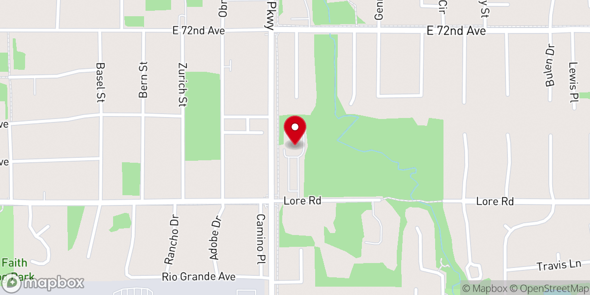 Map showing location of Holy Cross Parish