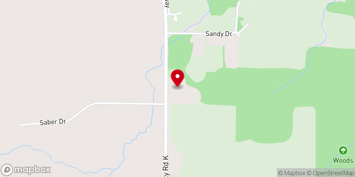 Map showing location of Faith Lutheran Church