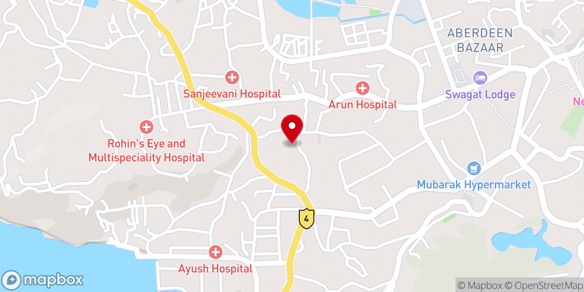 Map showing location of TPM Church - Port Blair