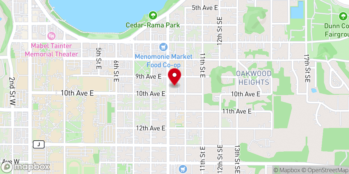 Map showing location of Our Saviour's Lutheran Church