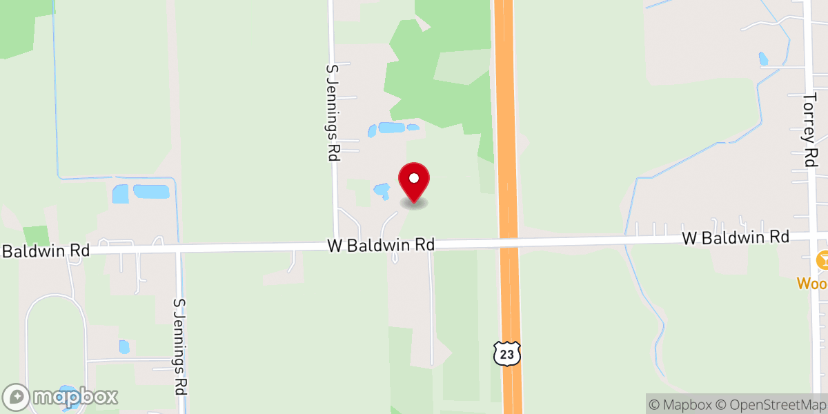 Map showing location of Abundant Grace Church