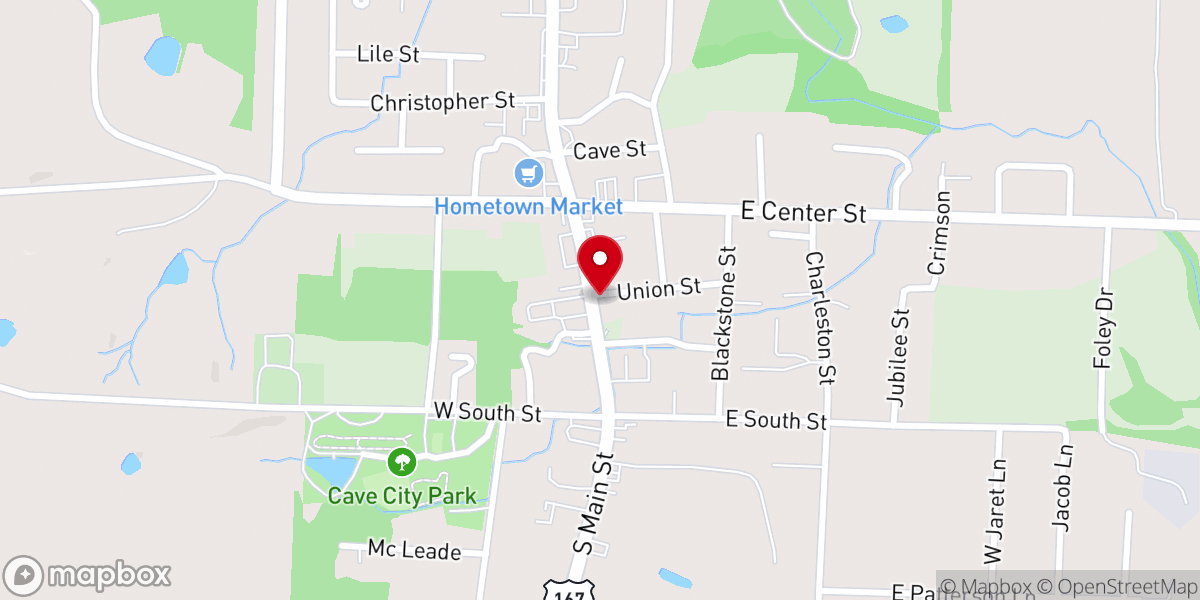 Map showing location of City of Cave City, Arkansas