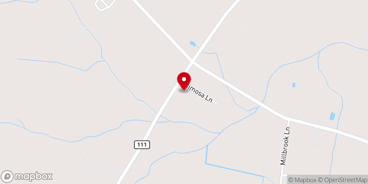 Map showing location of Maccripine FWB Church