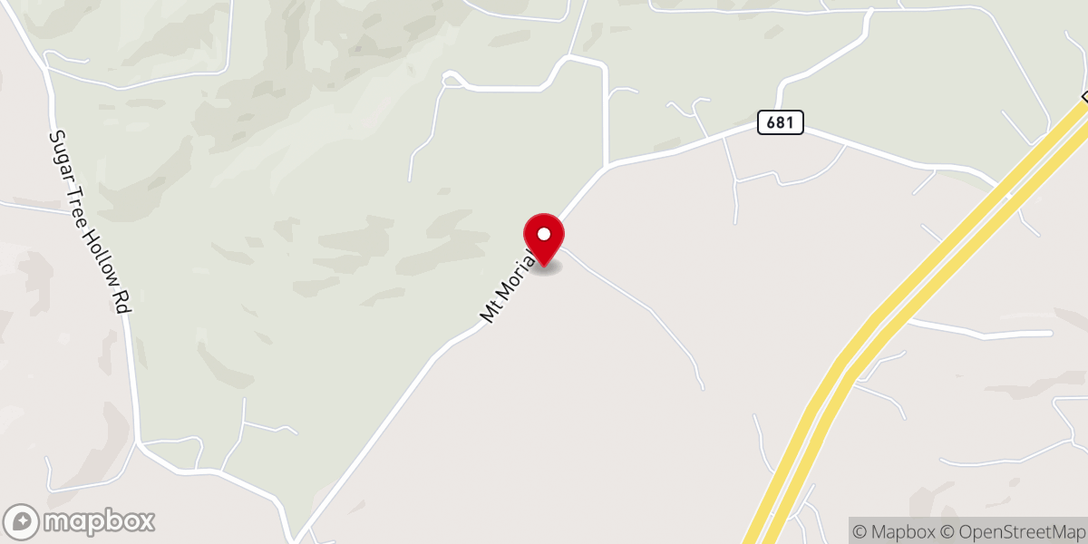 Map showing location of Forest Grove Baptist