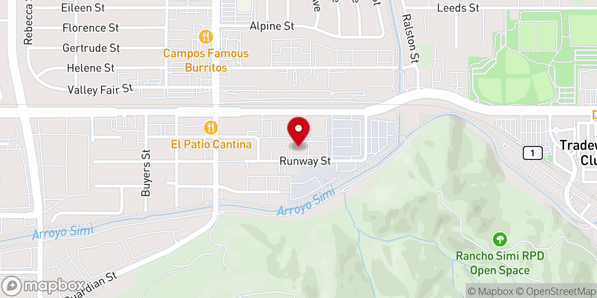 Map showing location of Antioch Church