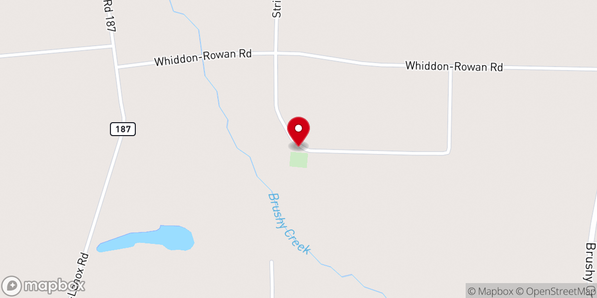 Map showing location of Concord Primitive Baptist Church