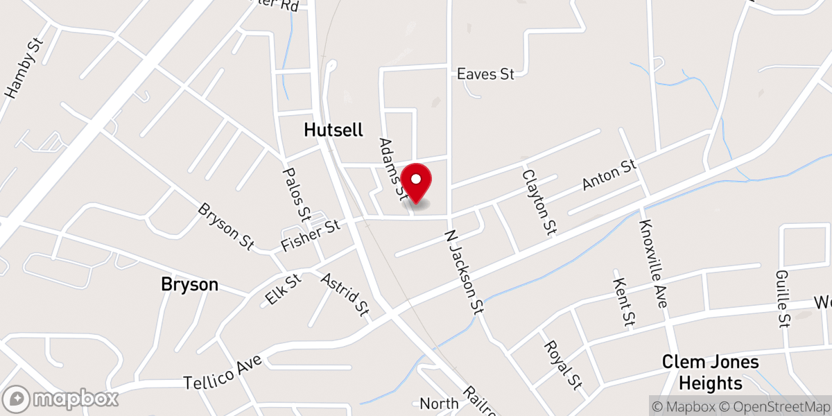 Map showing location of New Life Church