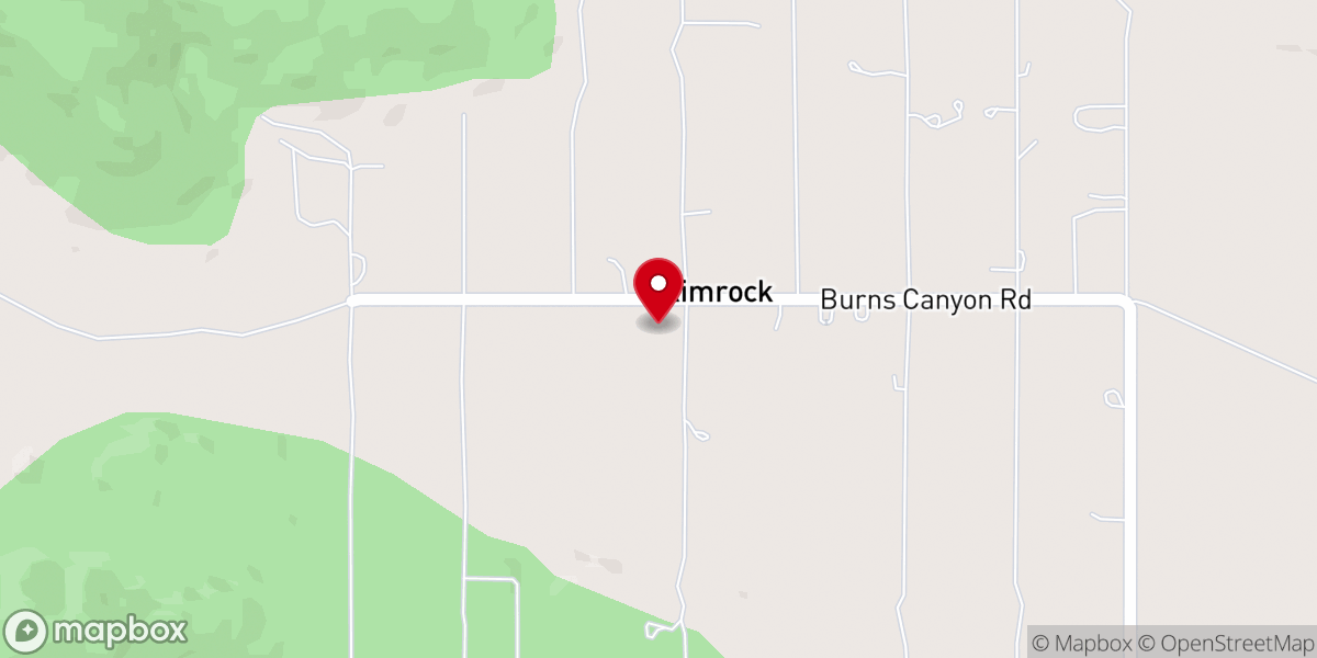 Map showing location of Rimrock Ranch