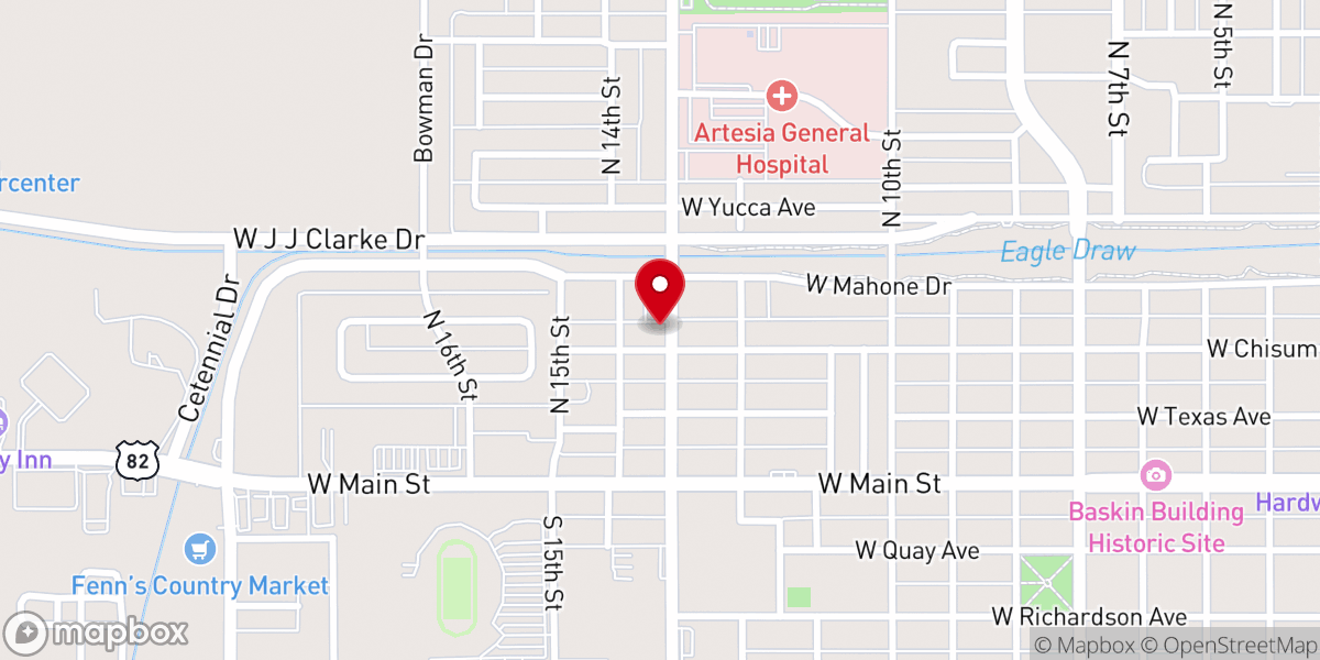 Map showing location of The Potter's House Church