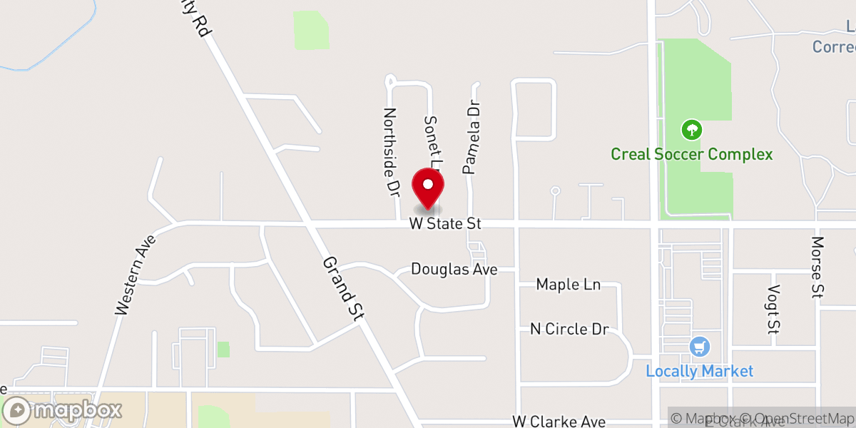 Map showing location of Good News Bible Church