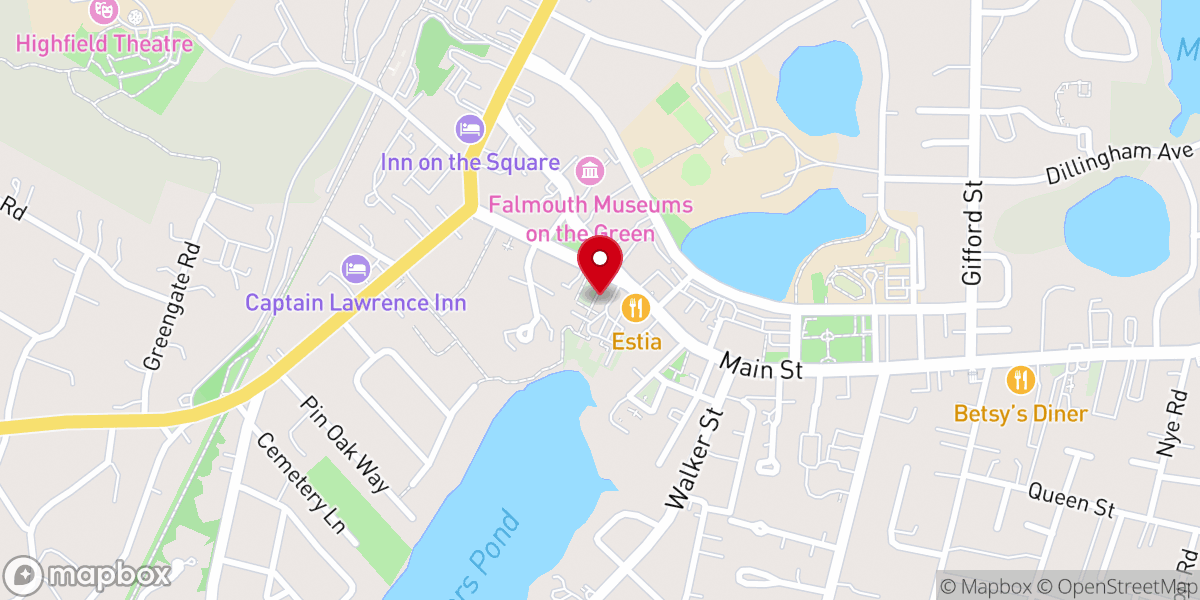 Map showing location of Saint Barnabas's Church