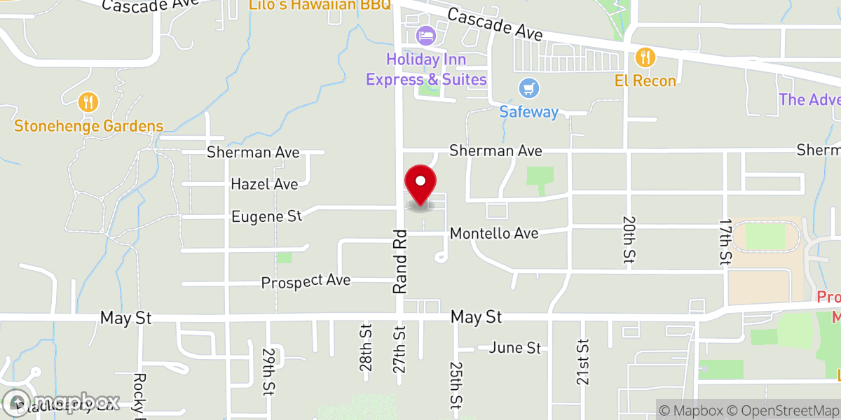 Map showing location of Hood River Alliance Church