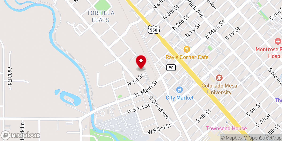 Map showing location of Sharing Ministries Food Bank