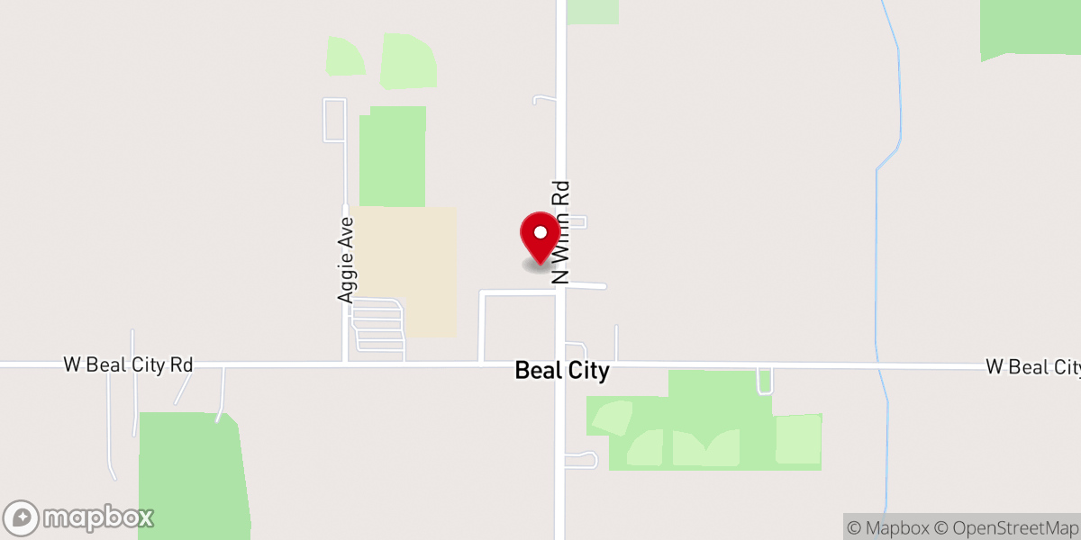 Map showing location of St. Joseph the Worker School - Beal City