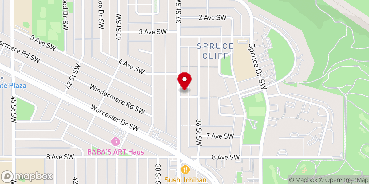 Map showing location of Spruce Cliff Rock