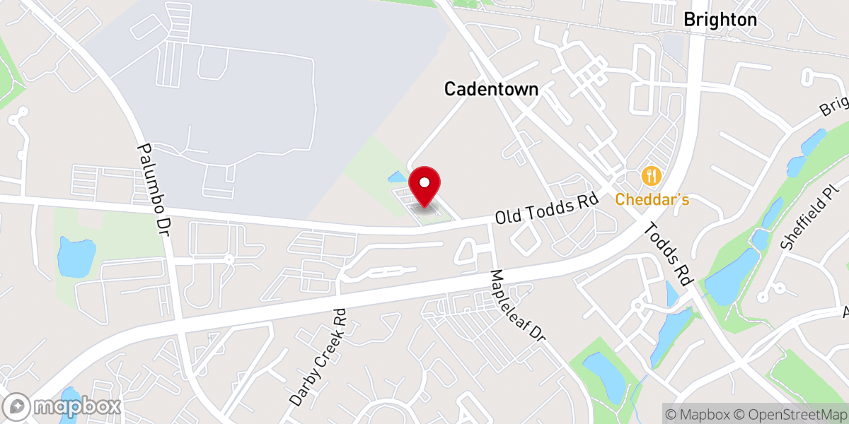 Map showing location of East End Church of Christ