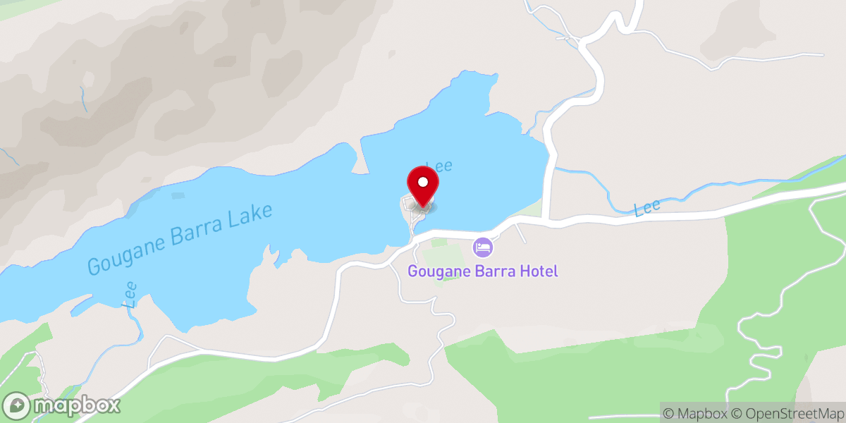 Map showing location of St. Finbarr's Oratory (Aireagal Naomh Fionnbarra)