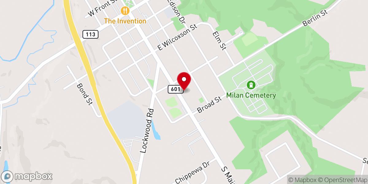 Map showing location of Saint Anthony of Padua Catholic Church
