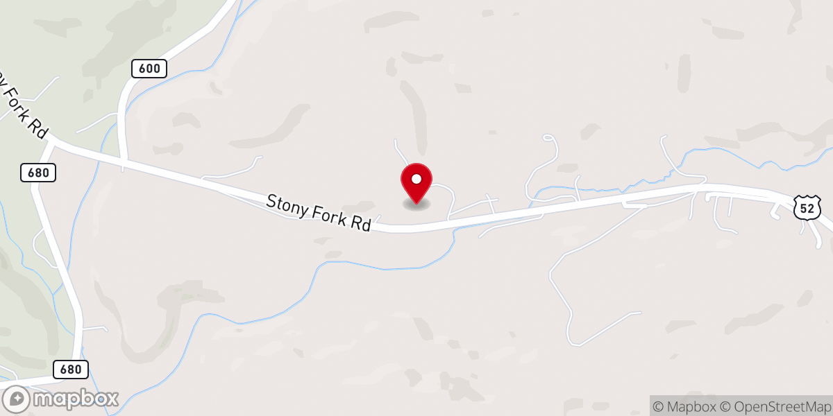 Map showing location of Holy Advent Church