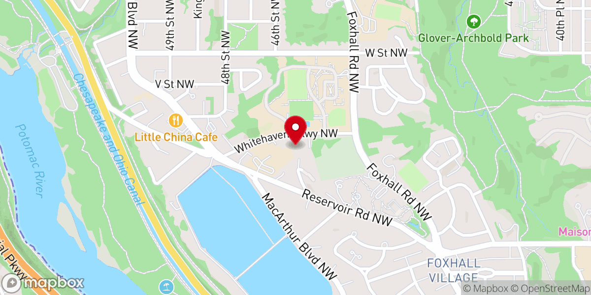 Map showing location of Saint Patrick's Episcopal Church