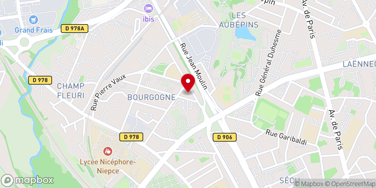 Map showing location of Paroisse Notre Dame en Chalonnais